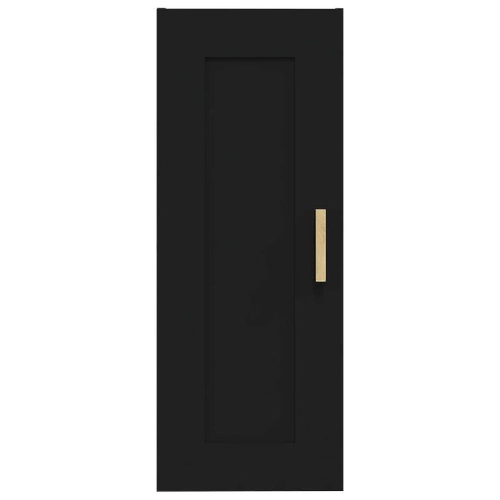 Armoire murale Noir 35x34x90 cm Bois d'ingénierie - Photo n°5