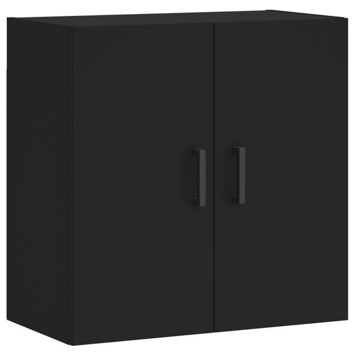 Armoire murale noir 60x31x60 cm bois d'ingénierie - Photo n°1