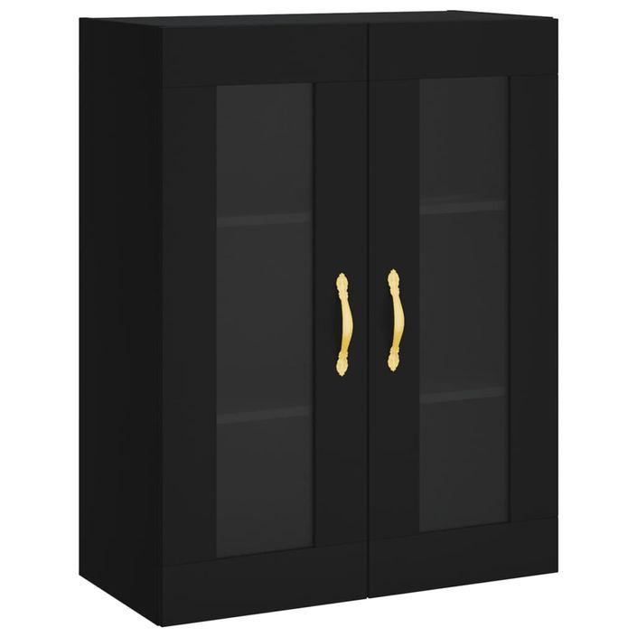 Armoire murale noir 69,5x34x90 cm - Photo n°1