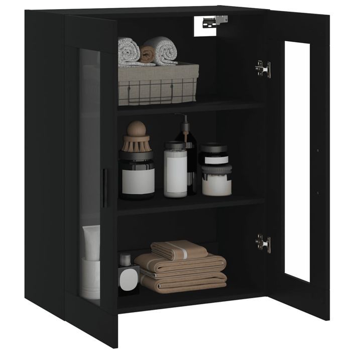 Armoire murale noir 69,5x34x90 cm - Photo n°5