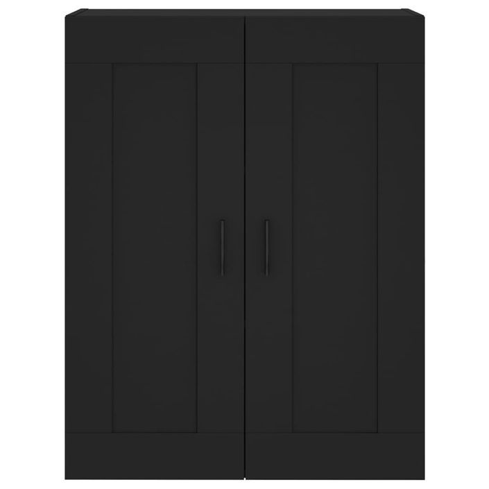 Armoire murale noir 69,5x34x90 cm bois d'ingénierie - Photo n°6