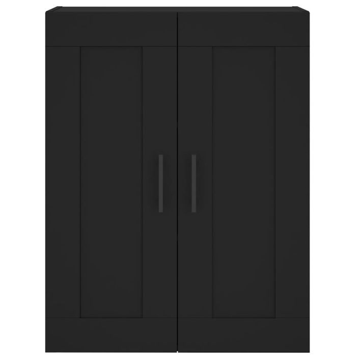 Armoire murale noir 69,5x34x90 cm bois d'ingénierie - Photo n°6