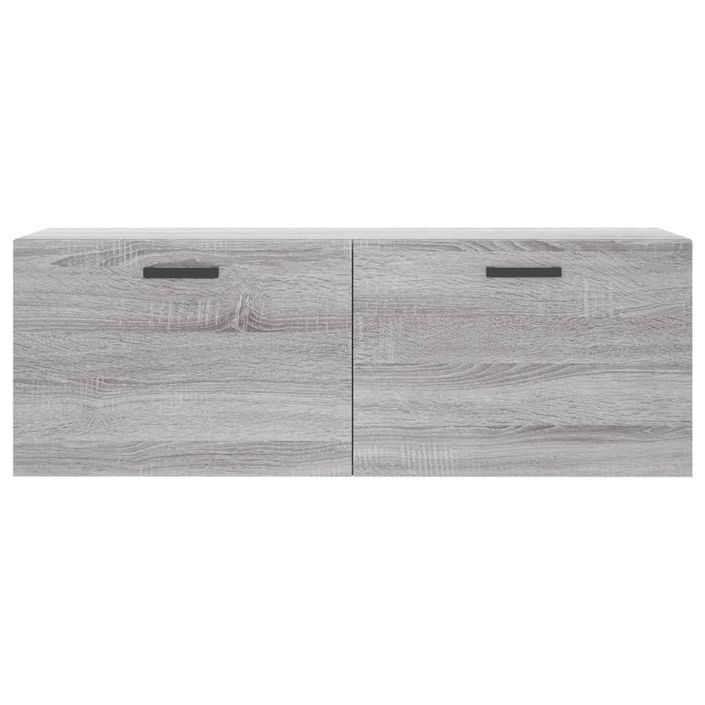 Armoire murale sonoma gris 100x36,5x35 cm bois d'ingénierie - Photo n°5