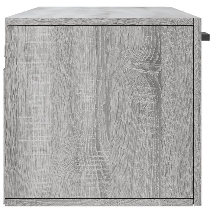 Armoire murale sonoma gris 100x36,5x35 cm bois d'ingénierie - Photo n°7