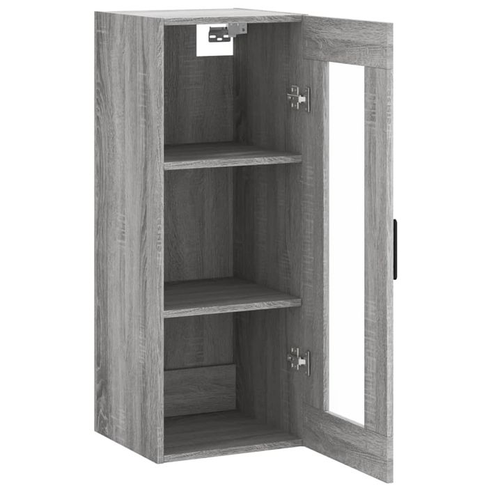 Armoire murale sonoma gris 34,5x34x90 cm - Photo n°6