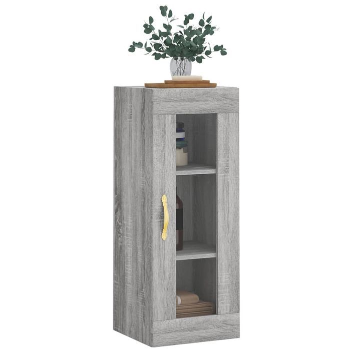 Armoire murale sonoma gris 34,5x34x90 cm - Photo n°4