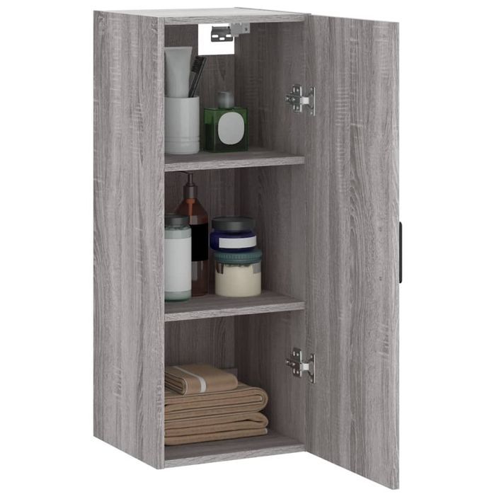 Armoire murale sonoma gris 34,5x34x90 cm - Photo n°4