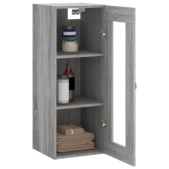 Armoire murale sonoma gris 34,5x34x90 cm - Photo n°5