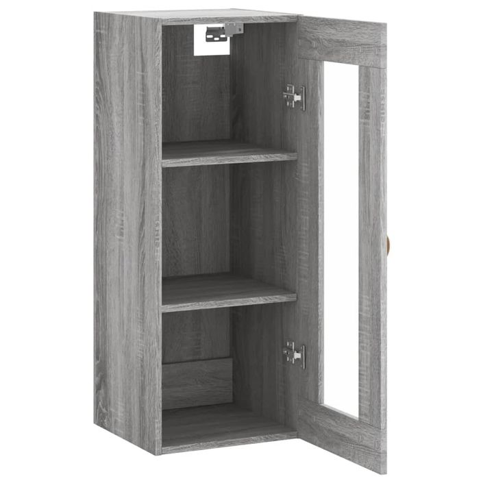 Armoire murale sonoma gris 34,5x34x90 cm - Photo n°7