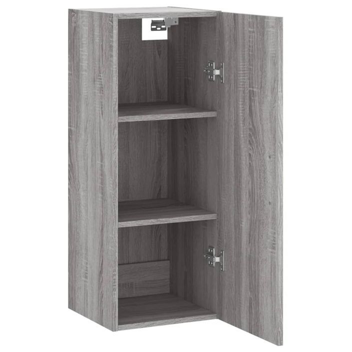 Armoire murale sonoma gris 34,5x34x90 cm - Photo n°6