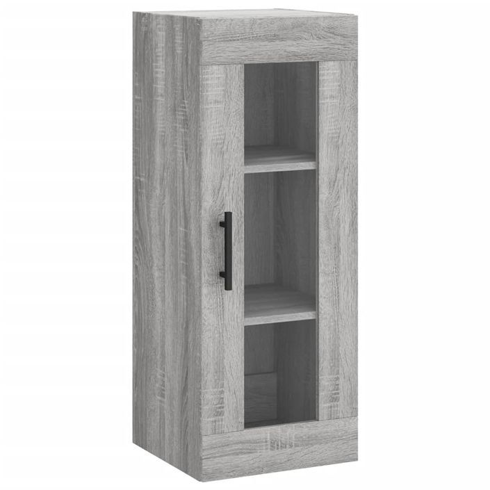 Armoire murale sonoma gris 34,5x34x90 cm - Photo n°1