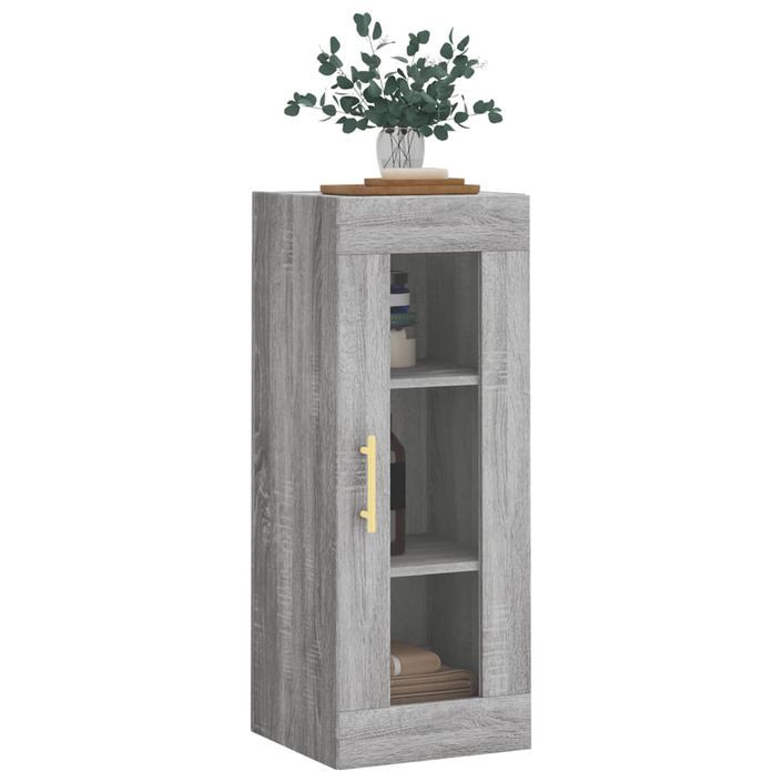 Armoire murale sonoma gris 34,5x34x90 cm - Photo n°4