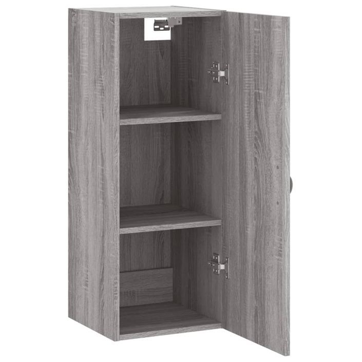 Armoire murale sonoma gris 34,5x34x90 cm - Photo n°7