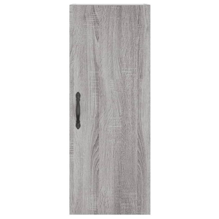 Armoire murale sonoma gris 34,5x34x90 cm bois d'ingénierie - Photo n°5