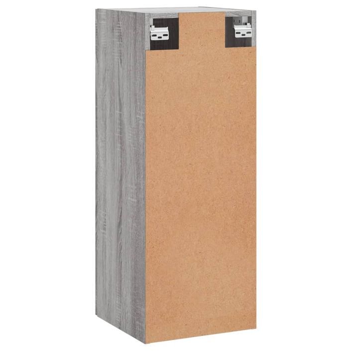 Armoire murale sonoma gris 34,5x34x90 cm bois d'ingénierie - Photo n°7