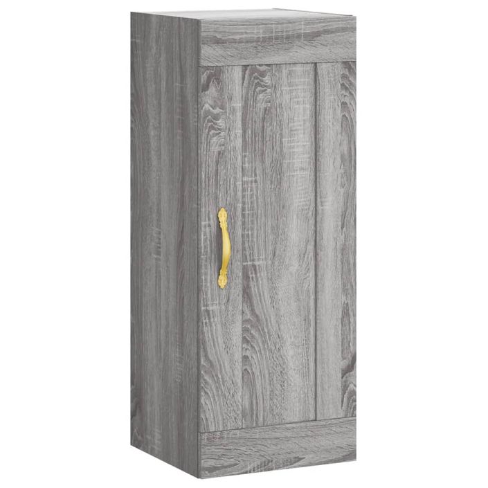 Armoire murale sonoma gris 34,5x34x90 cm bois d'ingénierie - Photo n°1