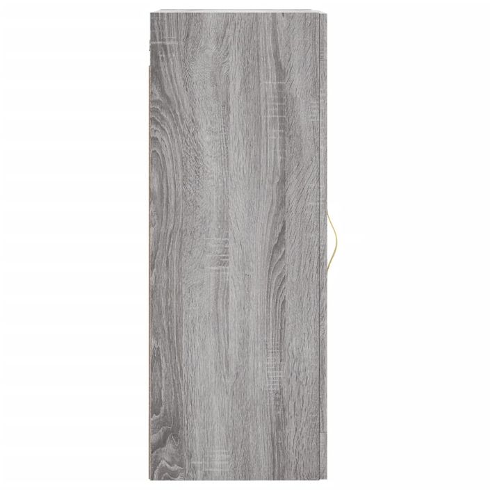 Armoire murale sonoma gris 34,5x34x90 cm bois d'ingénierie - Photo n°7