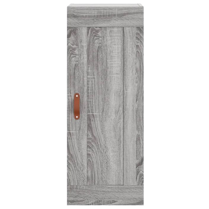 Armoire murale sonoma gris 34,5x34x90 cm bois d'ingénierie - Photo n°7