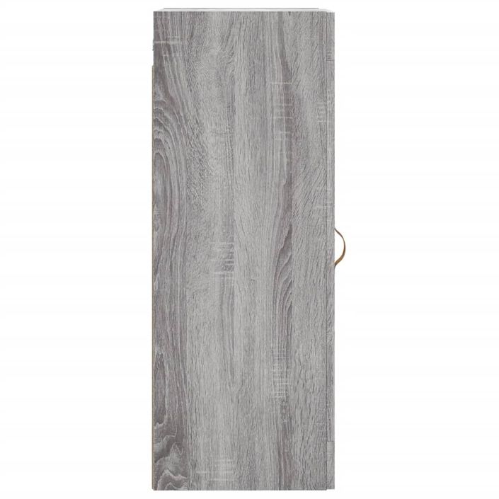 Armoire murale sonoma gris 34,5x34x90 cm bois d'ingénierie - Photo n°8