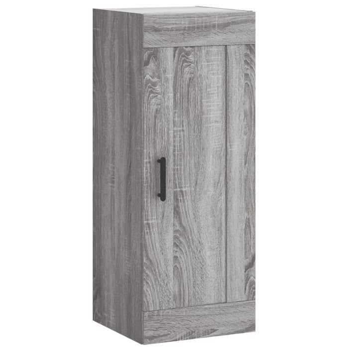 Armoire murale sonoma gris 34,5x34x90 cm bois d'ingénierie - Photo n°1