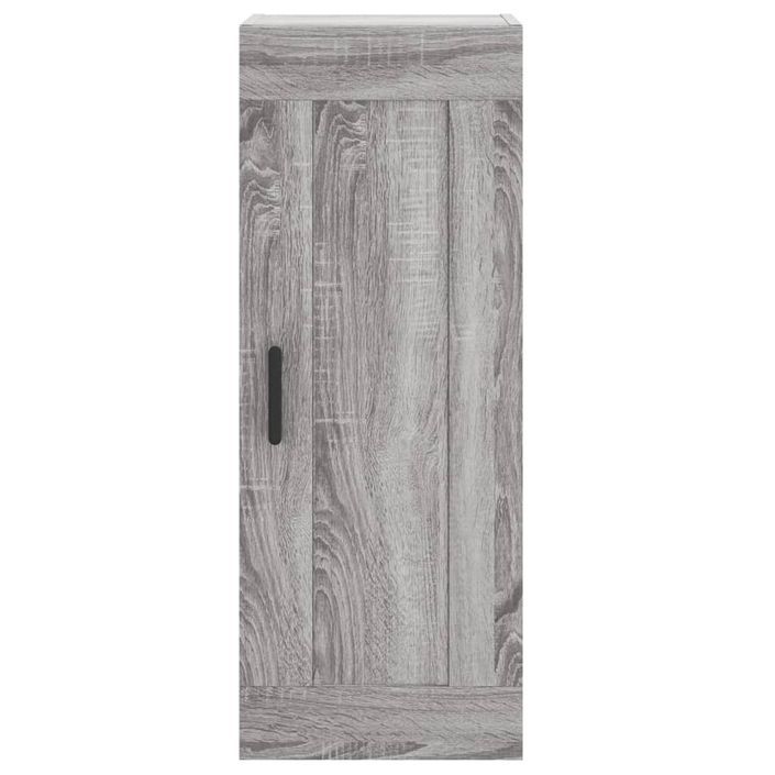 Armoire murale sonoma gris 34,5x34x90 cm bois d'ingénierie - Photo n°7