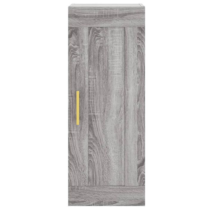 Armoire murale sonoma gris 34,5x34x90 cm bois d'ingénierie - Photo n°6