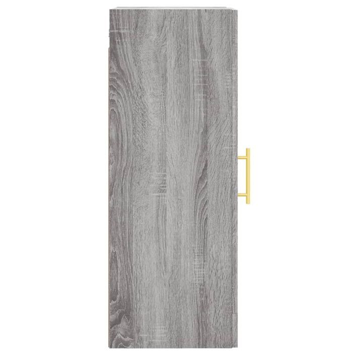 Armoire murale sonoma gris 34,5x34x90 cm bois d'ingénierie - Photo n°8