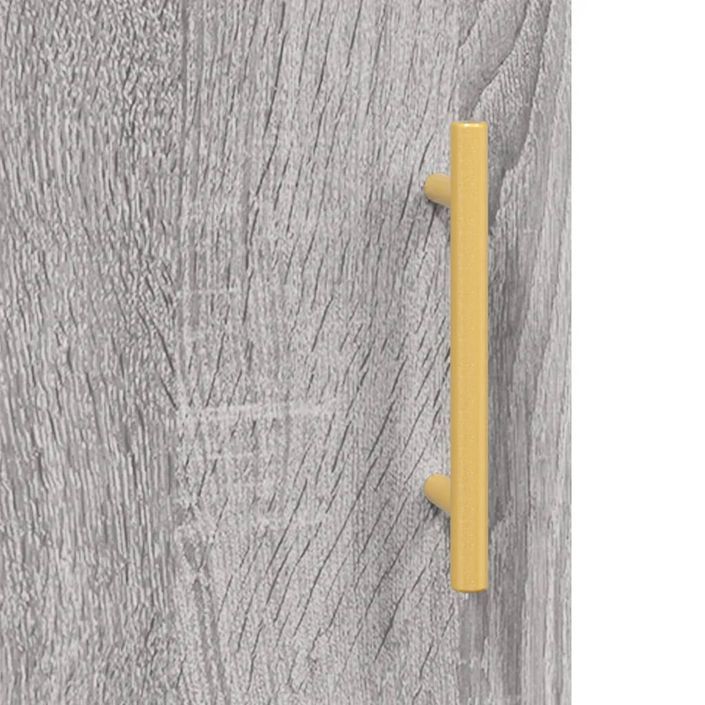 Armoire murale sonoma gris 34,5x34x90 cm bois d'ingénierie - Photo n°12