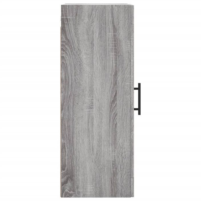 Armoire murale sonoma gris 34,5x34x90 cm bois d'ingénierie - Photo n°8