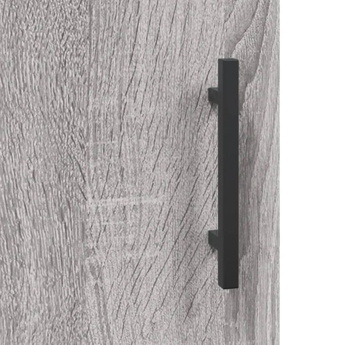 Armoire murale sonoma gris 34,5x34x90 cm bois d'ingénierie - Photo n°12