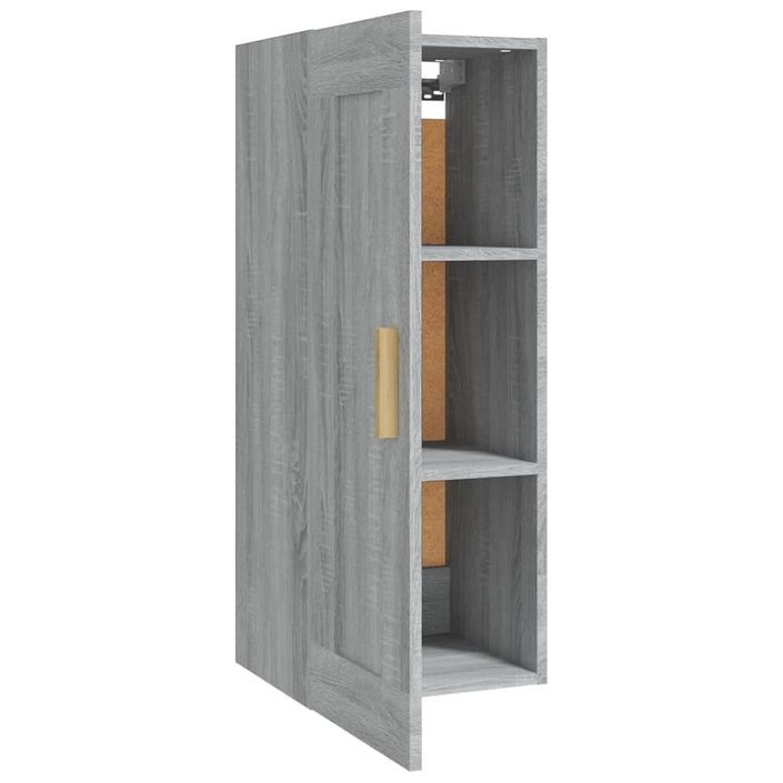 Armoire murale Sonoma gris 35x34x90 cm Bois d'ingénierie - Photo n°7