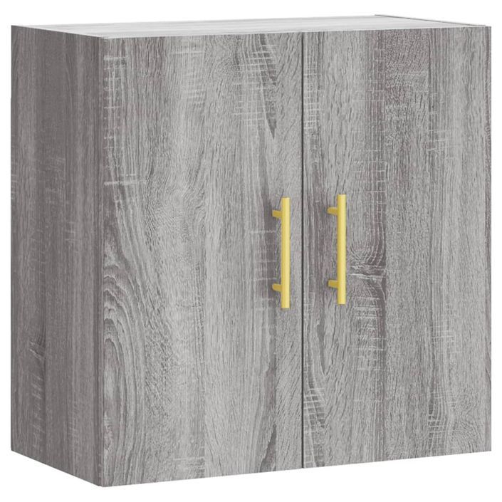 Armoire murale sonoma gris 60x31x60 cm bois d'ingénierie - Photo n°2