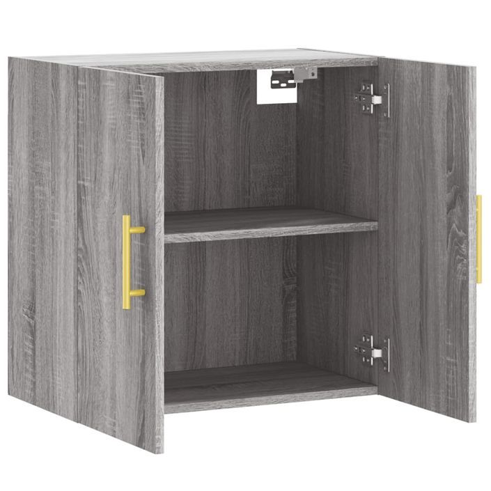 Armoire murale sonoma gris 60x31x60 cm bois d'ingénierie - Photo n°6