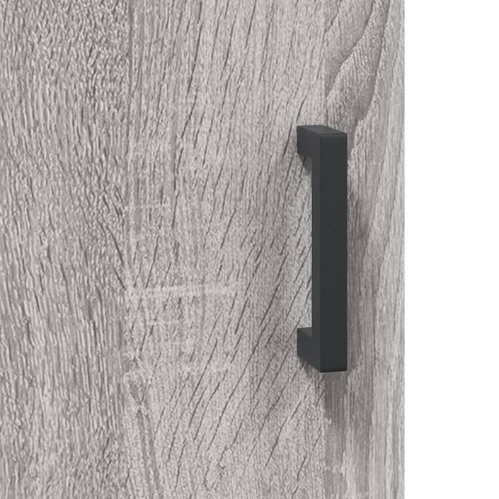 Armoire murale sonoma gris 60x31x60 cm bois d'ingénierie - Photo n°9