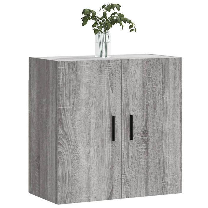 Armoire murale sonoma gris 60x31x60 cm bois d'ingénierie - Photo n°3