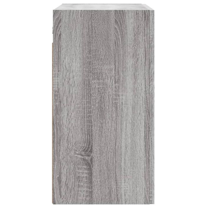 Armoire murale sonoma gris 60x31x60 cm bois d'ingénierie - Photo n°7