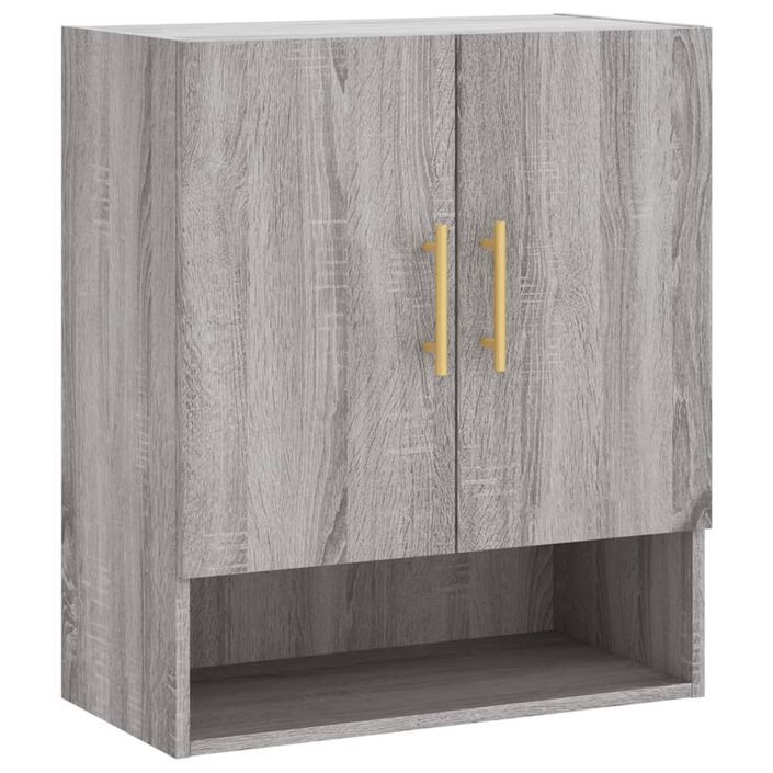 Armoire murale sonoma gris 60x31x70 cm bois d'ingénierie - Photo n°1