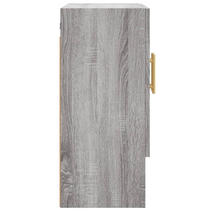 Armoire murale sonoma gris 60x31x70 cm bois d'ingénierie - Photo n°7