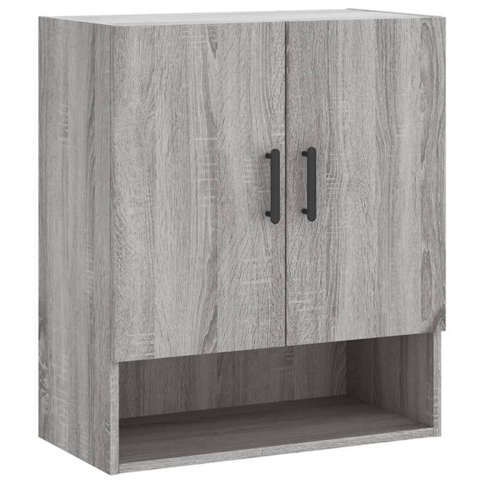 Armoire murale sonoma gris 60x31x70 cm bois d'ingénierie - Photo n°1