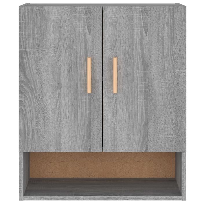 Armoire murale Sonoma gris 60x31x70 cm Bois d'ingénierie - Photo n°5