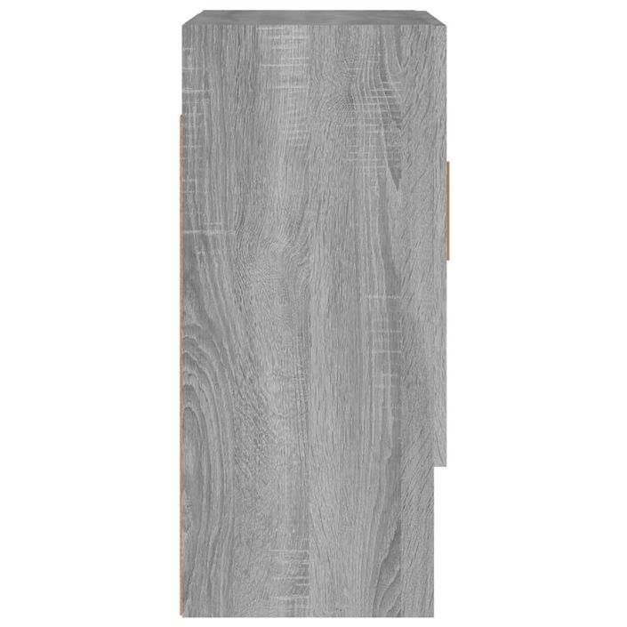 Armoire murale Sonoma gris 60x31x70 cm Bois d'ingénierie - Photo n°6