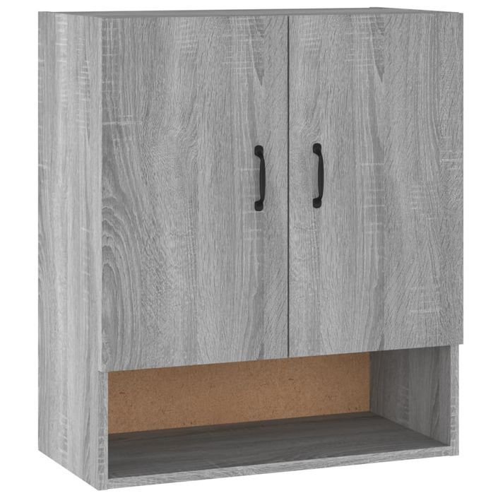 Armoire murale Sonoma gris 60x31x70 cm Bois d'ingénierie - Photo n°2