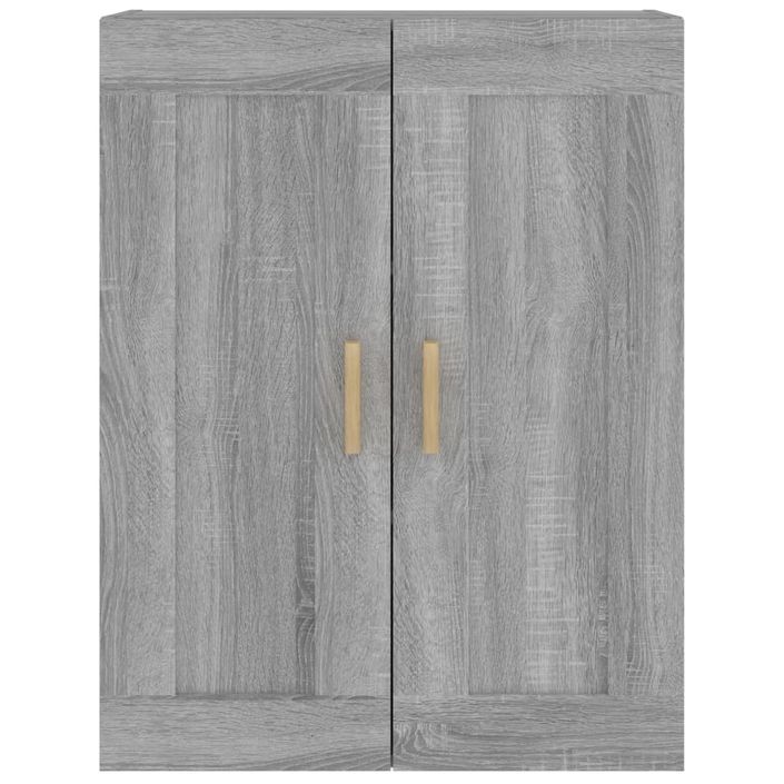 Armoire murale sonoma gris 69,5x32,5x90 cm bois d'ingénierie - Photo n°5