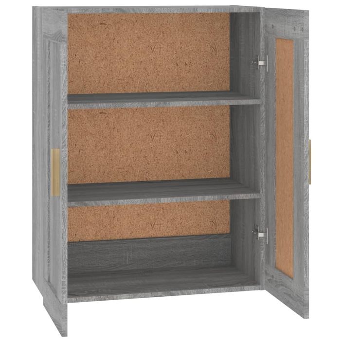 Armoire murale sonoma gris 69,5x32,5x90 cm bois d'ingénierie - Photo n°6