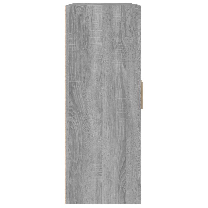 Armoire murale sonoma gris 69,5x32,5x90 cm bois d'ingénierie - Photo n°7