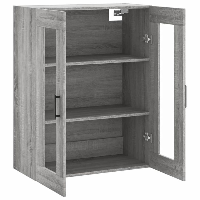 Armoire murale sonoma gris 69,5x34x90 cm - Photo n°7