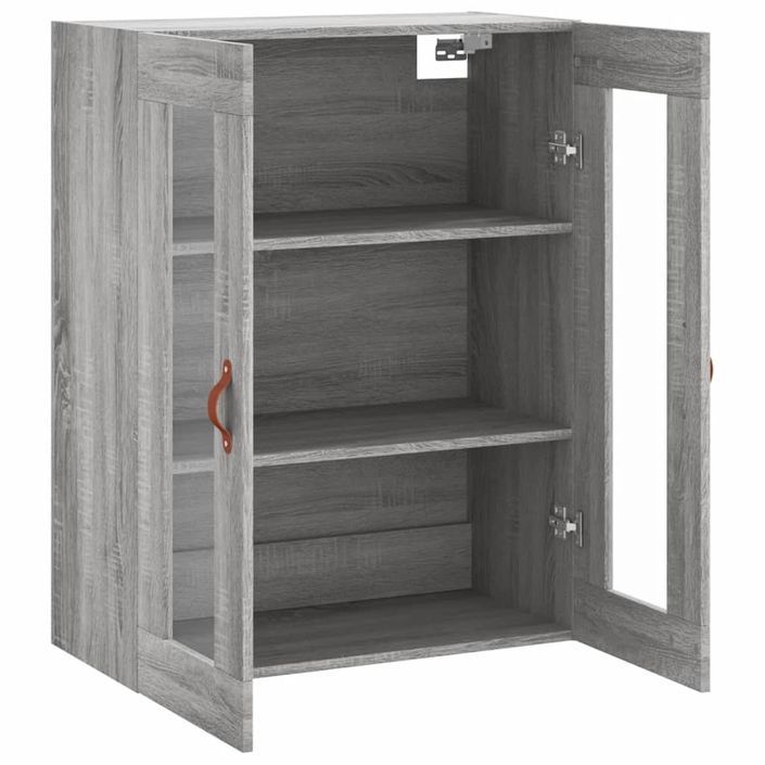 Armoire murale sonoma gris 69,5x34x90 cm - Photo n°7