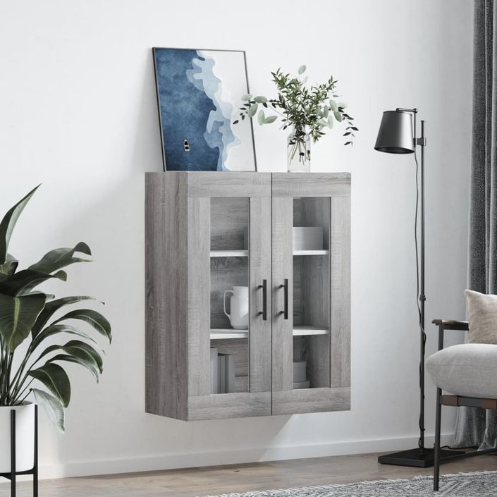 Armoire murale sonoma gris 69,5x34x90 cm - Photo n°3