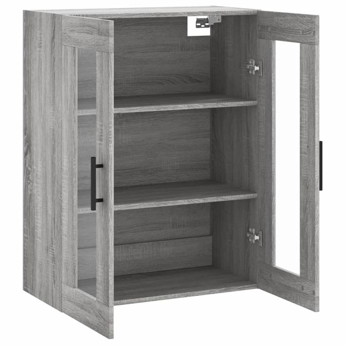 Armoire murale sonoma gris 69,5x34x90 cm - Photo n°6