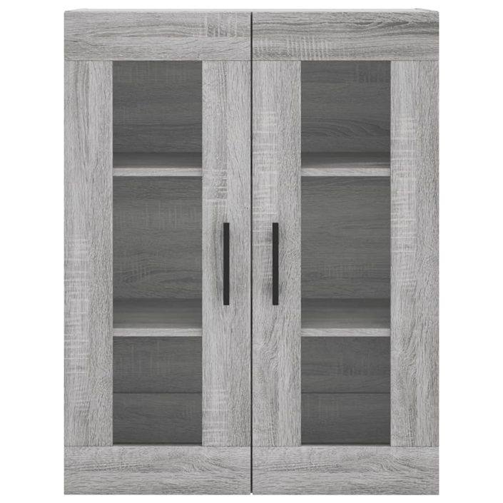 Armoire murale sonoma gris 69,5x34x90 cm - Photo n°7